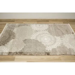 Koberec Oriental 4475 grey / vizon rozety