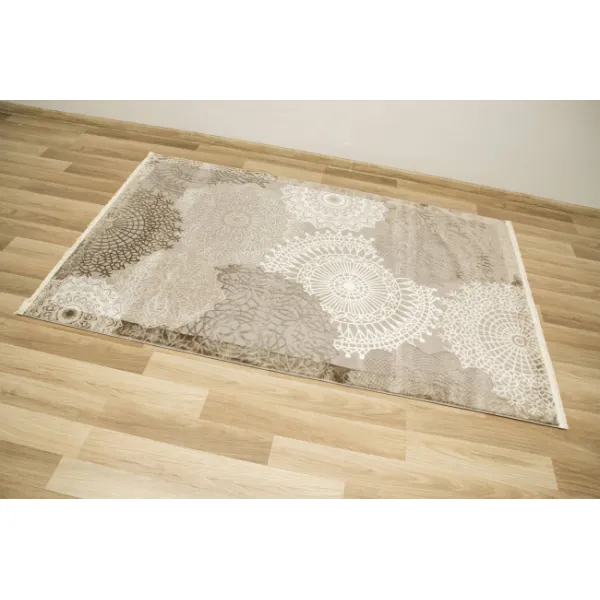 Koberec Oriental 4475 grey / vizon rozety