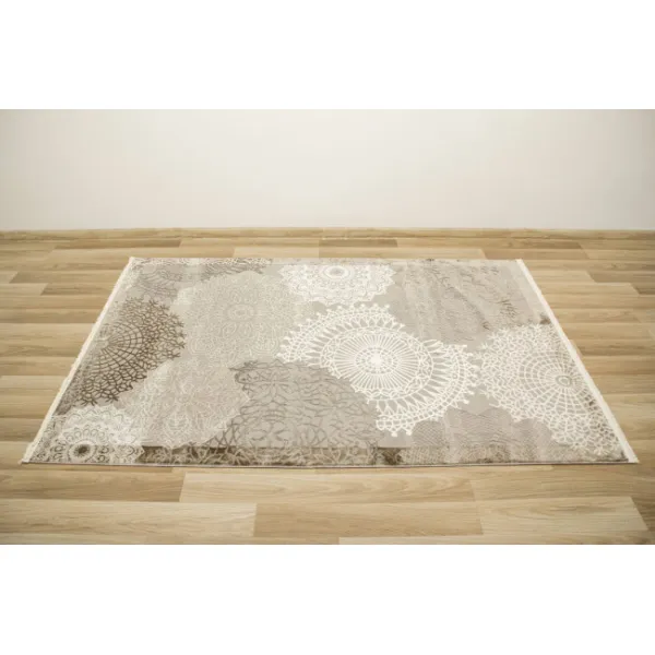 Koberec Oriental 4475 grey / vizon rozety