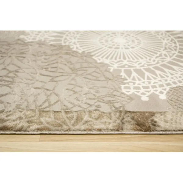 Koberec Oriental 4475 grey / vizon rozety