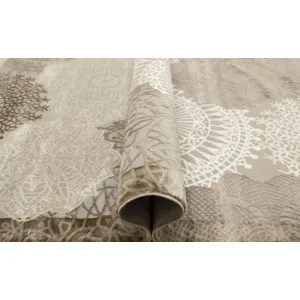 Koberec Oriental 4475 grey / vizon rozety