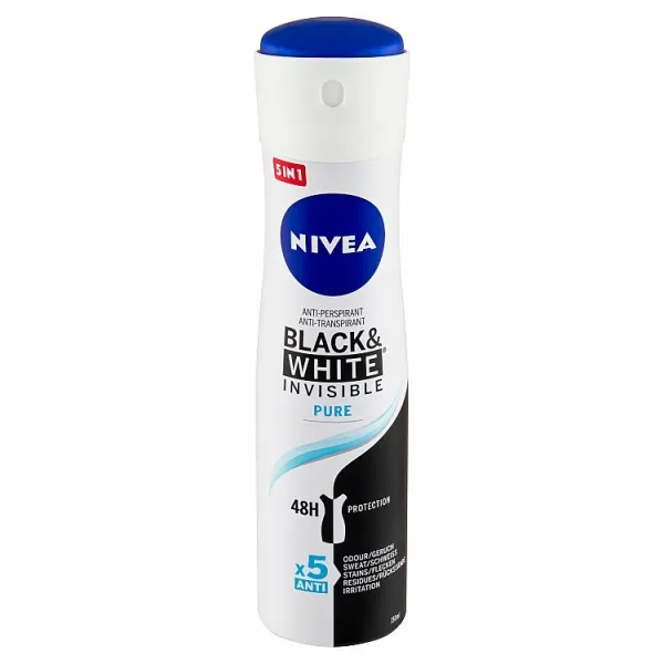 NIVEA Anti-perspirant BLACK & WHITE Pure sprej 1x150 ml