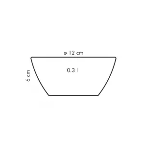 Miska porcelánová CREMA 12cm