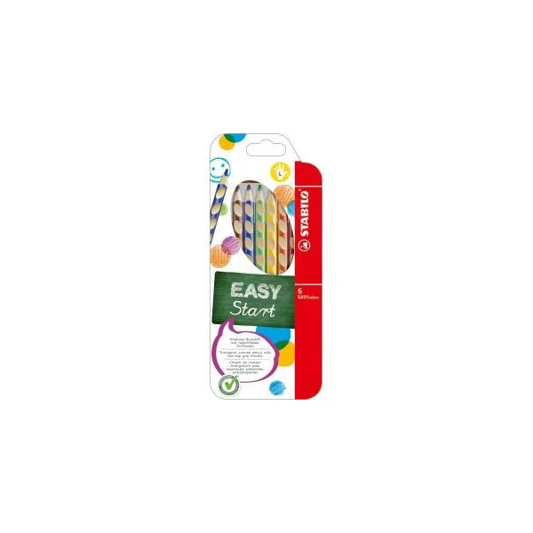 Drevené pastelky EASYcolors L 6sada