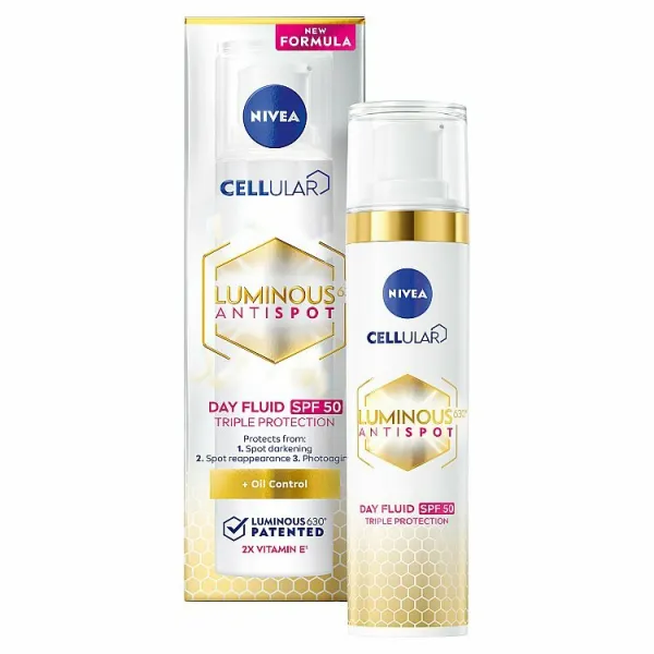 Nivea Cellular Luminous630 Denný krém proti pigmentovým škvrnám s OF 50 40 ml