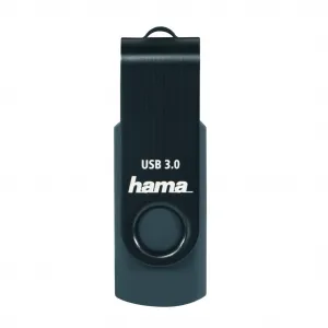Hama USB 3.0 Flash Drive Rotate, 64 GB, 70 MB/s, petrolejová modrá 85235110