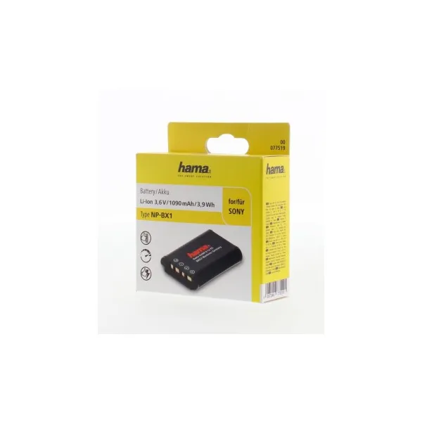 Hama fotoakumulátor typ Sony NP-BX1, Li-Ion 3,6 V/1090 mAh 85076000