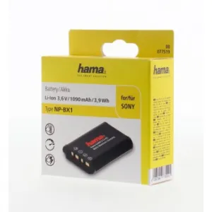Hama fotoakumulátor typ Sony NP-BX1, Li-Ion 3,6 V/1090 mAh 85076000