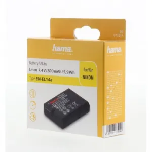 Hama fotoakumulátor typ Nikon EN-EL14a, Li-Ion 7,4 V/800 mAh 85076000