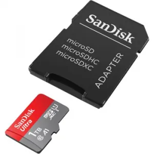 SanDisk Ultra microSDXC 1TB + SD Adapter 150 MB/s  A1 Class 10 UHS-I 85235110