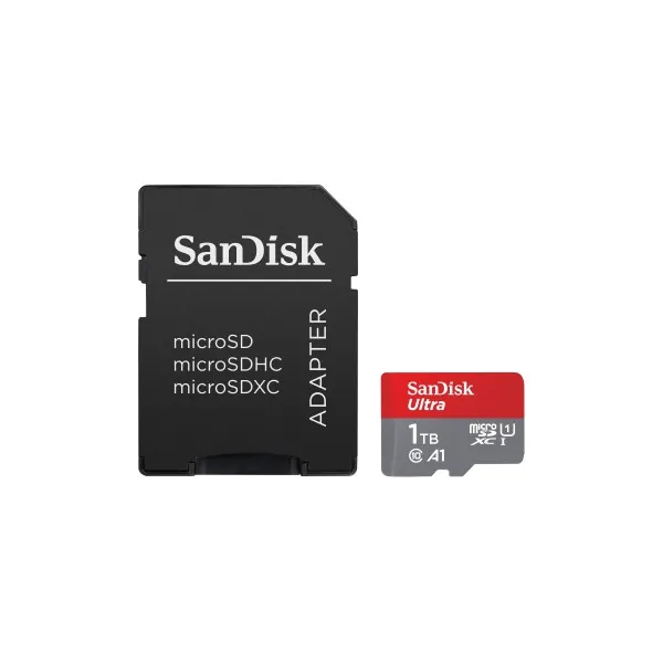 SanDisk Ultra microSDXC 1TB + SD Adapter 150 MB/s  A1 Class 10 UHS-I 85235110