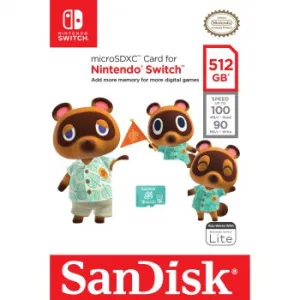 Sandisk Nintendo Switch micro SDXC 512 GB 100 MB/s A1 C10 V30 UHS-1 U4 85235110