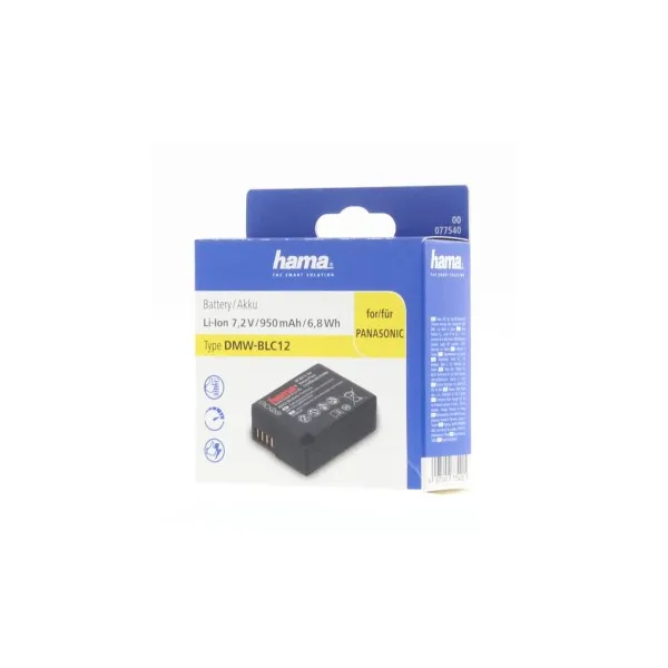 Hama fotoakumulátor typ Panasonic DMW-BLC12, Li-Ion 7,2 V/950 mAh 85076000
