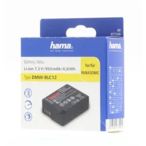 Hama fotoakumulátor typ Panasonic DMW-BLC12, Li-Ion 7,2 V/950 mAh 85076000