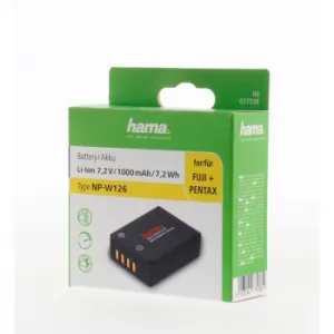 Hama fotoakumulátor typ Fuji NP-W126, Li-Ion 7,2 V/1000 mAh 85076000