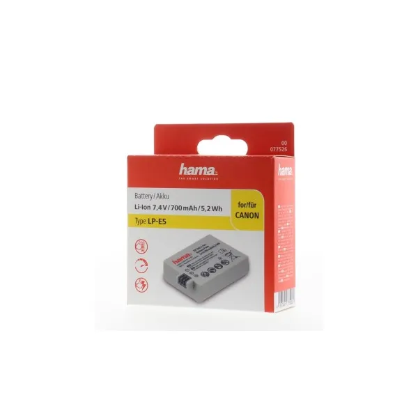 Hama fotoakumulátor typ Canon LP-E5, Li-Ion 7,4 V/700 mAh 85076000