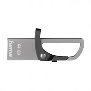 Hama flashPen "Hook-Style"  64 GB 15MB/s, šedý 85235110