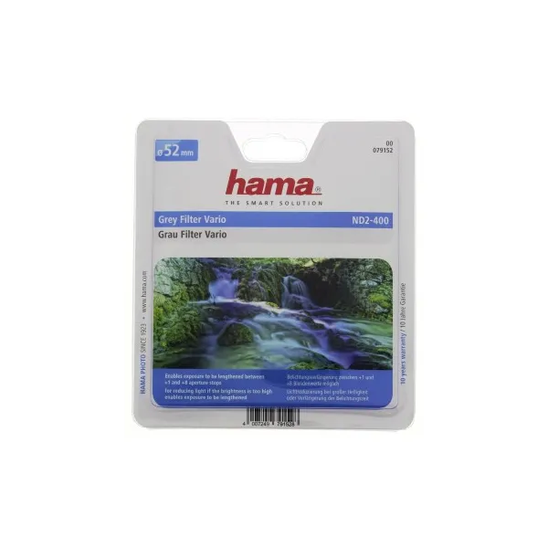 Hama vario šedý Neutral-Density Filter, ND2-400, 52 mm 90022000