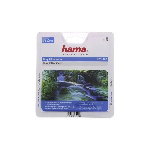 Hama vario šedý Neutral Density Filter, ND2-400 Filter, 72 mm 90022000