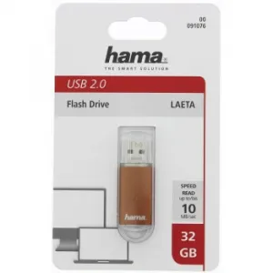 Hama laeta FlashPen, USB 2.0, 32 GB, 66x, hnedý 85235110