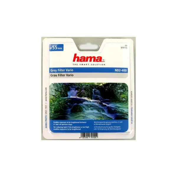 Hama vario šedý Neutral Density Filter, ND2-400 Filter, 55 mm 90022000