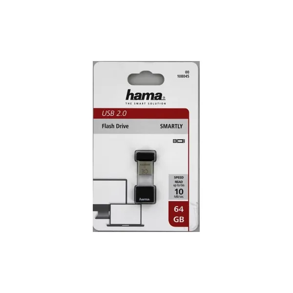 Hama smartly HighSpeed FlashPen, USB 2.0, 64 GB, čierny, pre notebook 85235110
