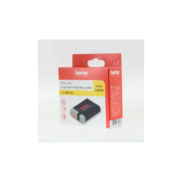 Hama fotoakumulátor typ Canon NB-13L, Li-Ion 3,6 V/1010 mAh 85076000