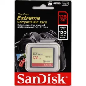 SanDisk Extreme CF 128 GB 120 MB/s zápis 85 MB/s UDMA7 85235110