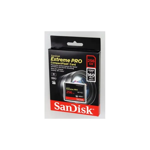 SanDisk Extreme Pro CF 256 GB 160 MB/s VPG 65, UDMA 7 85235110