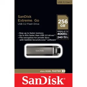 SanDisk Flash disk 256 GB Extreme Go, USB 3.2
