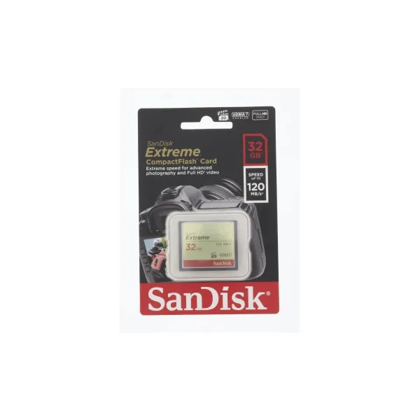 SanDisk Compact Flash 32GB Extreme (R:120/W:85 MB/s) UDMA7