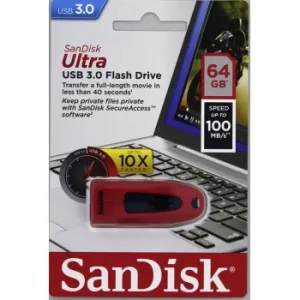 SanDisk Ultra USB 3.0 64 GB červená 85235110