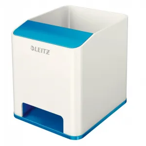 Hudobný stojan na perá Leitz WOW metalická modrá
