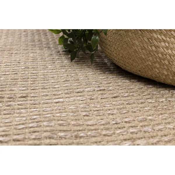 Koberec JUTE 3652 so strapcami, tmavobéžový