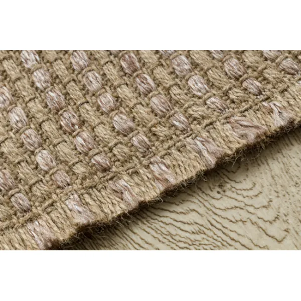 Koberec JUTE 3652 so strapcami, tmavobéžový