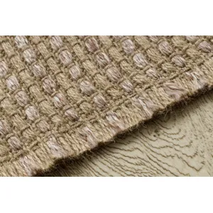 Koberec JUTE 3652 so strapcami, tmavobéžový