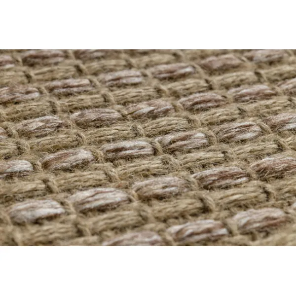 Koberec JUTE 3652 so strapcami, tmavobéžový