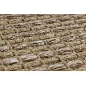 Koberec JUTE 3652 so strapcami, tmavobéžový
