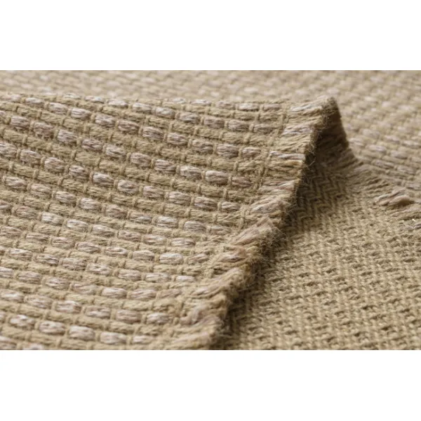 Koberec JUTE 3652 so strapcami, tmavobéžový