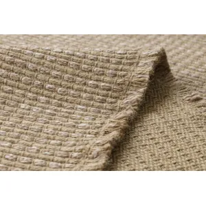 Koberec JUTE 3652 so strapcami, tmavobéžový