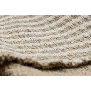 Koberec JUTE 3650 so strapcami krémový / béžový