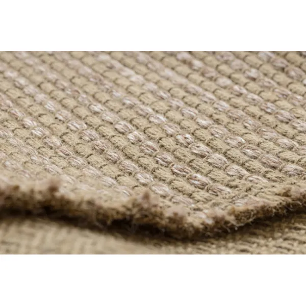 Koberec JUTE 3652 so strapcami, tmavobéžový