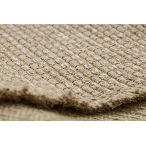 Koberec JUTE 3652 so strapcami, tmavobéžový