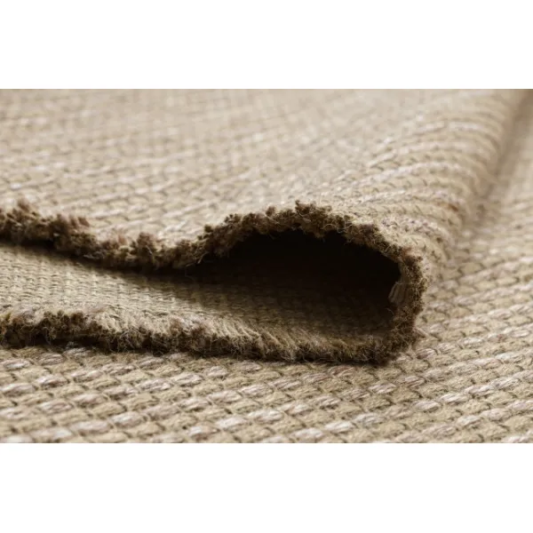 Koberec JUTE 3652 so strapcami, tmavobéžový