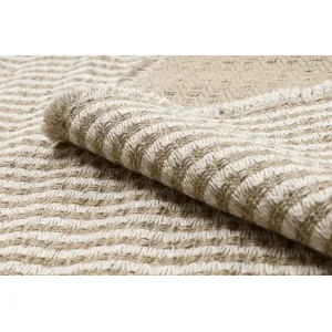 Koberec JUTE 3650 so strapcami krémový / béžový