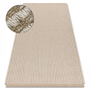 Koberec JUTE 3650 so strapcami krémový / béžový