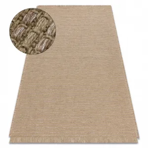 Koberec JUTE 3652 so strapcami, tmavobéžový