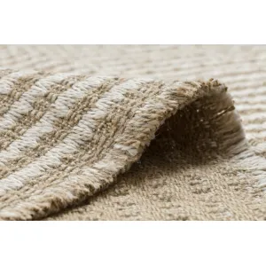 Koberec JUTE 3650 so strapcami krémový / béžový