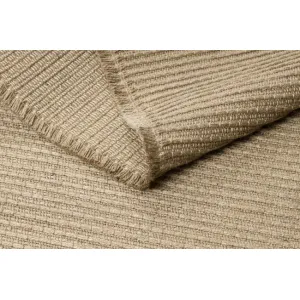 Koberec JUTE 3651 so strapcami, tmavobéžový