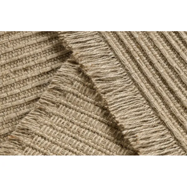Koberec JUTE 3651 so strapcami, tmavobéžový